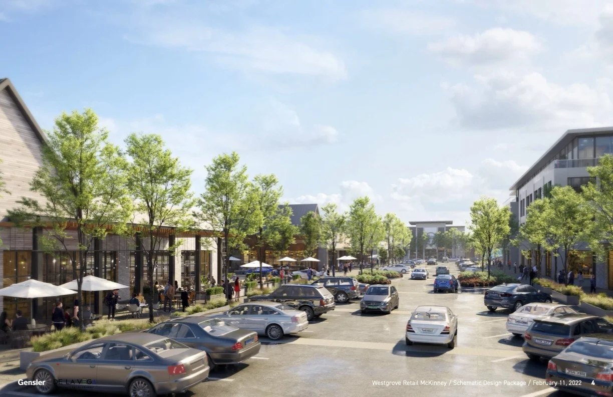 West Grove retail street rendering